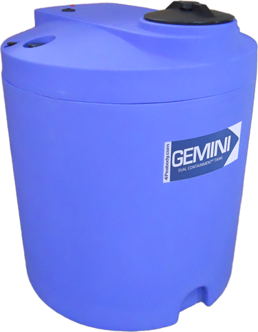 90 Gal Gemini Dual Containment® Tank - LPE SD 1.5 - Blue